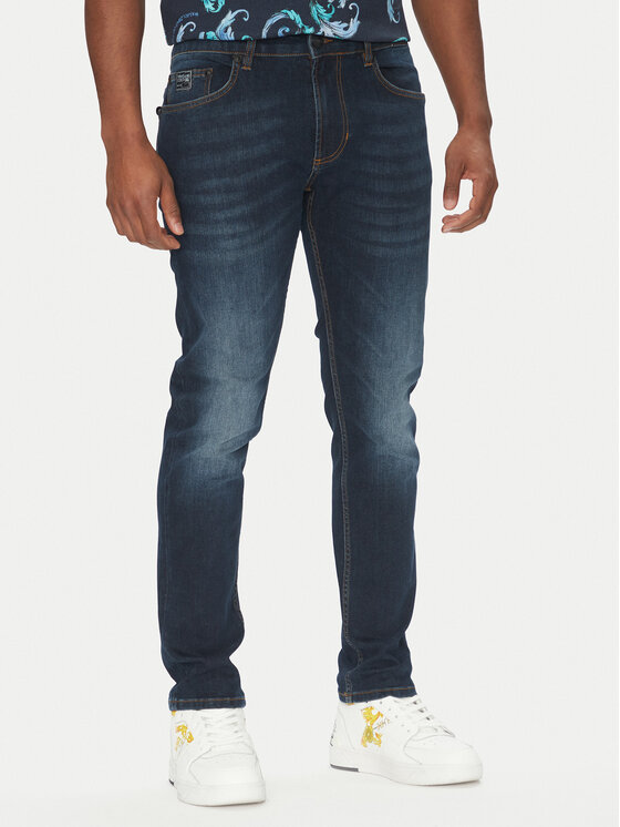 Versace Jeans Couture Дънки 78GAB5D0 Тъмносин Slim Fit за Мъже цена