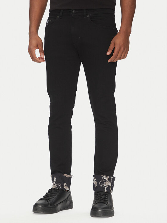 Versace Jeans Couture Дънки 78GAB5DC Черен Slim Fit за Мъже цена