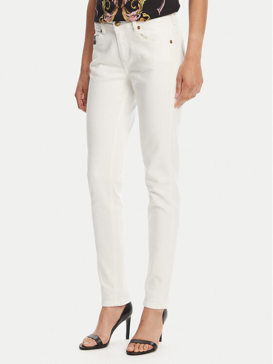 Versace Jeans Couture Дънки 78HAB5K1 Бял Skinny Fit за Жени цена