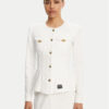 Versace Jeans Couture Дънково яке 78HAS457 Бял Slim Fit за Жени цена