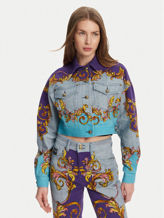 Versace Jeans Couture Дънково яке 78HAS4P0 Цветен Relaxed Fit за Жени цена
