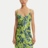 Versace Jeans Couture Коктейлна рокля 78HAO9B6 Зелен Slim Fit за Жени цена