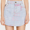 Versace Jeans Couture Мини пола 74HAE855 Син Regular Fit за Жени цена