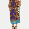 Versace Jeans Couture Пола тип молив 78HAE8P6 Виолетов Slim Fit за Жени цена