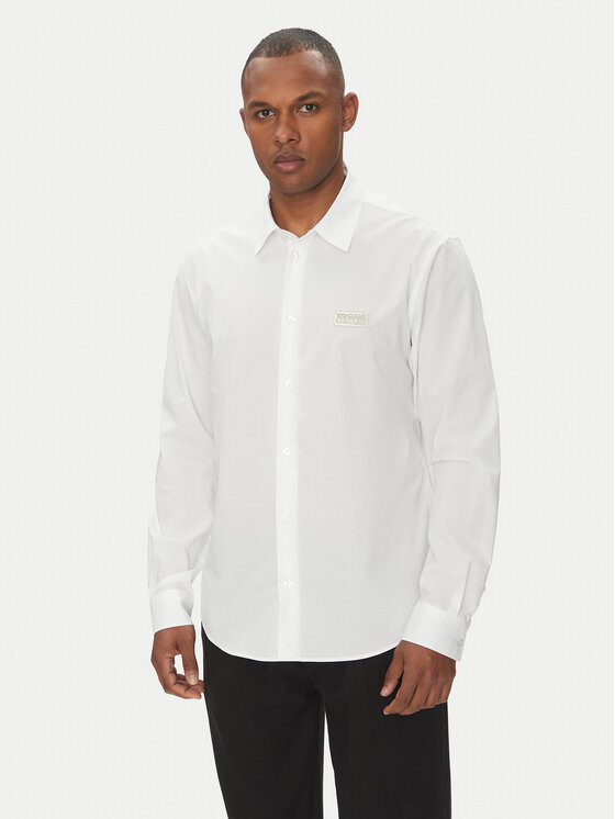 Versace Jeans Couture Риза 78GALYR1 Бял Slim Fit за Мъже цена
