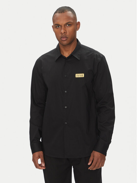Versace Jeans Couture Риза 78GALYR1 Черен Slim Fit за Мъже цена