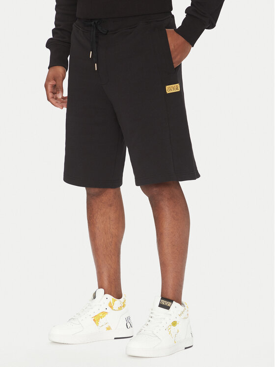 Versace Jeans Couture Спортни шорти 78GADT08 Черен Regular Fit за Мъже цена