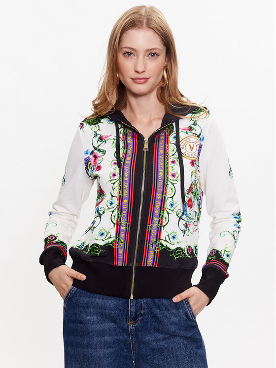 Versace Jeans Couture Суитшърт 74HAI3A6 Бял Regular Fit за Жени цена