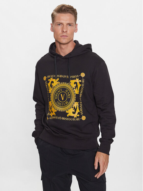 Versace Jeans Couture Суитшърт 75GAIF07 Черен Regular Fit за Мъже цена