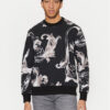 Versace Jeans Couture Суитшърт 78GAI3R0 Черен Regular Fit за Мъже цена