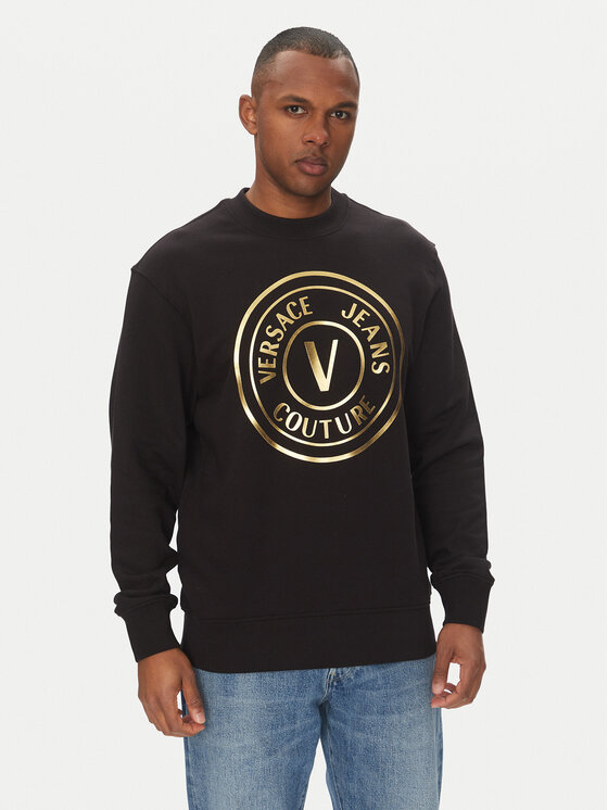 Versace Jeans Couture Суитшърт 78GAIT01 Черен Regular Fit за Мъже цена