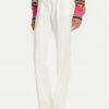 Versace Jeans Couture Текстилни панталони 78HAA111 Бял Straight Fit за Жени цена