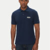 Versace Jeans Couture Тениска с яка и копчета 78GAGT08 Тъмносин Regular Fit за Мъже цена