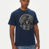 Versace Jeans Couture Тишърт 78GAHT01 Тъмносин Regular Fit за Мъже цена