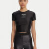 Versace Jeans Couture Тишърт 78HAH6A2 Черен Slim Fit за Жени цена