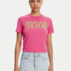 Versace Jeans Couture Тишърт 78HAHE05 Розов Regular Fit за Жени цена