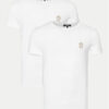 Versace Комплект 2 тишъртки AU10193 1A10011 Бял Slim Fit за Мъже цена
