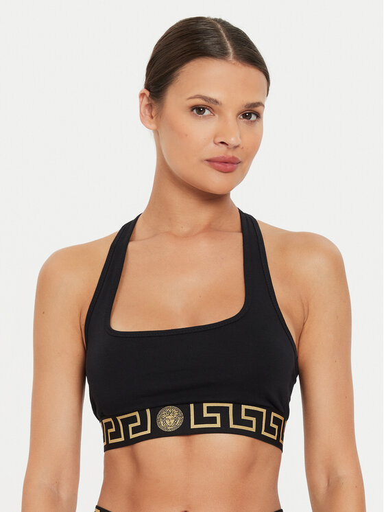 Versace Сутиен-топ AUD01039 1A10011 Черен за Жени цена