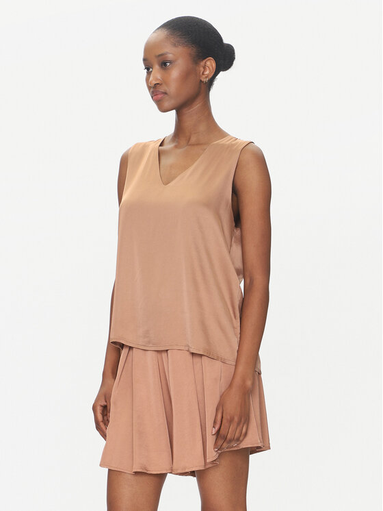 ViCOLO Блуза TD0765 Кафяв Regular Fit за Жени цена
