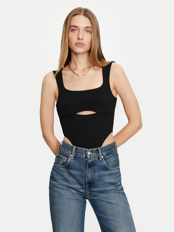 ViCOLO Боди TS0377 Черен Slim Fit за Жени цена