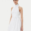 ViCOLO Коктейлна рокля TD0606 Бял Regular Fit за Жени цена