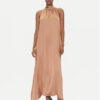 ViCOLO Коктейлна рокля TD0768 Кафяв Regular Fit за Жени цена