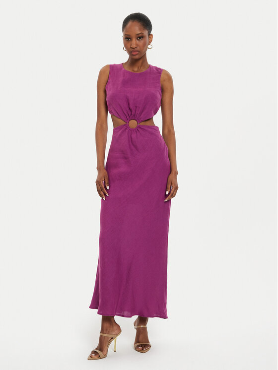 ViCOLO Лятна рокля TB2881 Виолетов Regular Fit за Жени цена