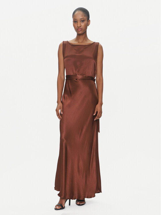 ViCOLO Официална рокля TD0766 Кафяв Regular Fit за Жени цена