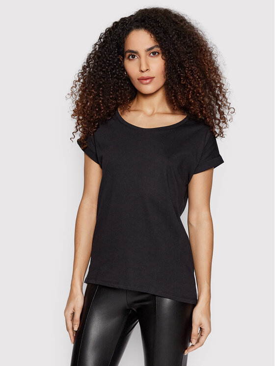 Vila Тишърт Dreamers 14083083 Черен Boxy Fit за Жени цена