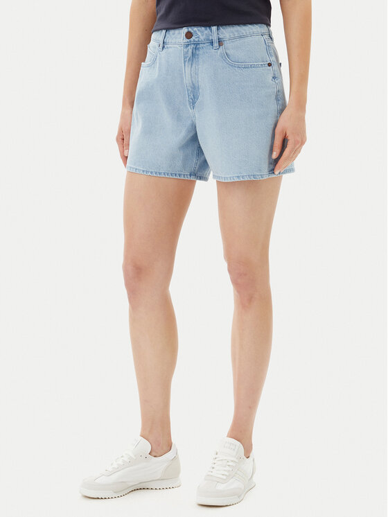 Volcom Дънкови шорти Stoned B2012500 Син Boyfriend Fit за Жени цена