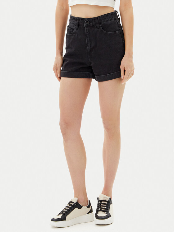 Volcom Дънкови шорти Weelow B2012300 Черен Slim Fit за Жени цена