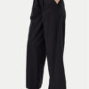Volcom Текстилни панталони Dropping B1212503 Черен Relaxed Fit за Жени цена