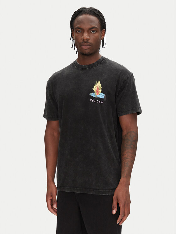Volcom Тишърт Bob Moleema 1 A4312553 Черен Loose Fit за Мъже цена