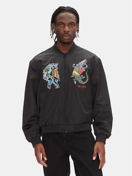Volcom Яке бомбър Bob Mollema A1612500 Черен Boxy Fit за Мъже цена