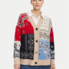 Weekend Max Mara Кардиган Baobab 2525346051 Цветен Relaxed Fit за Жени цена
