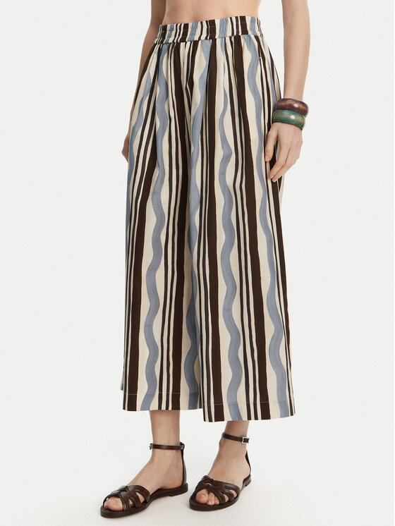 Weekend Max Mara Панталони тип кюлоти Virgin 2515131102 Светлосиньо Relaxed Fit за Жени цена