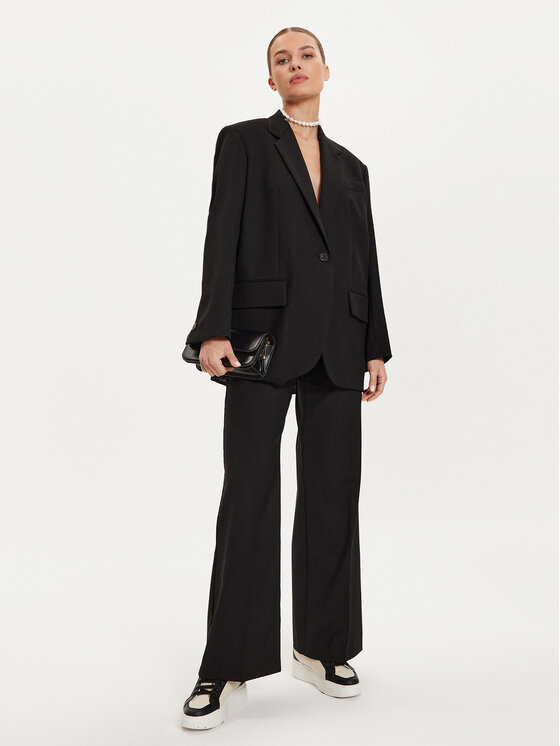 Weekend Max Mara Сако Bravo 2425046071 Черен Oversize за Жени цена