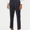 Weekend Max Mara Текстилни панталони Caldaia 2425136132 Тъмносин Straight Fit за Жени цена