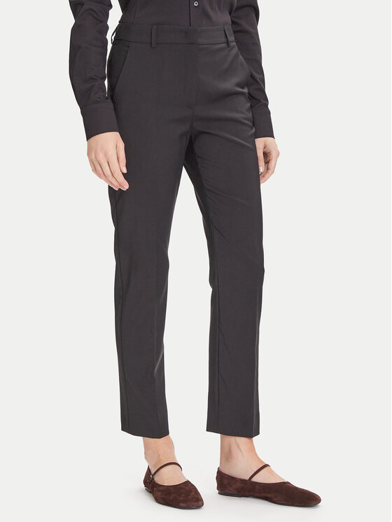 Weekend Max Mara Текстилни панталони Canon 2525136171 Черен Slim Fit за Жени цена