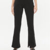Weekend Max Mara Текстилни панталони Goya 2357860433 Черен Straight Fit за Жени цена