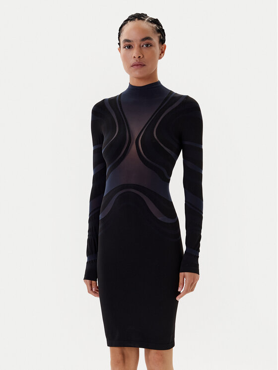 Wolford Коктейлна рокля Venus 57178 Тъмносин Slim Fit за Жени цена