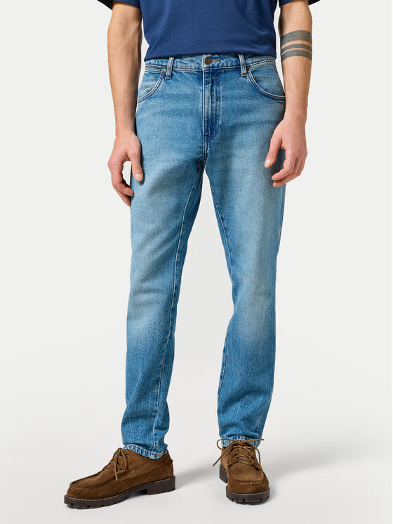 Wrangler Дънки River 112356836 Син Tapered Fit за Мъже цена