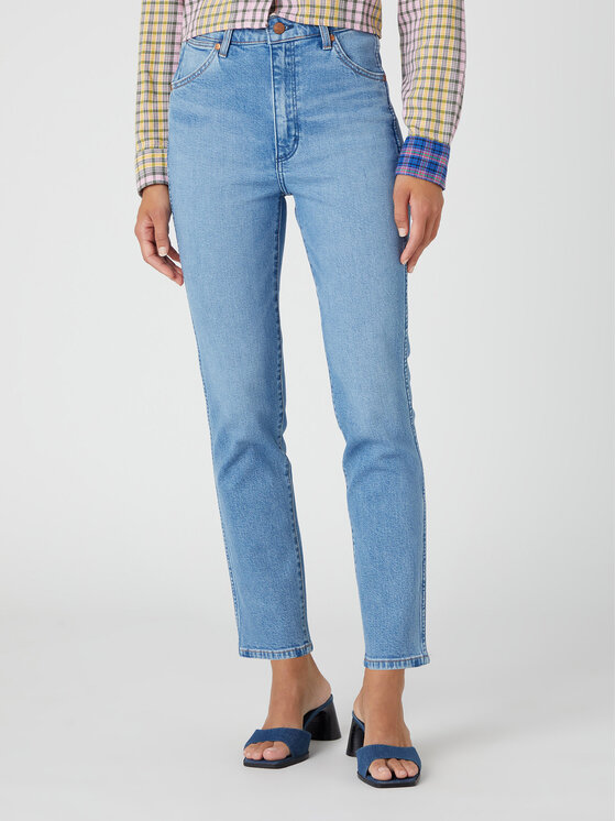 Wrangler Дънки Walker 677 W2HC68228 112332362 Син Slim Fit за Жени цена
