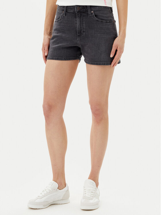 Wrangler Дънкови шорти Cowboy 112362695 Черен Relaxed Fit за Жени цена