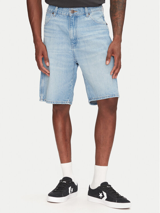 Wrangler Дънкови шорти Frontier 112362492 Син Relaxed Fit за Мъже цена