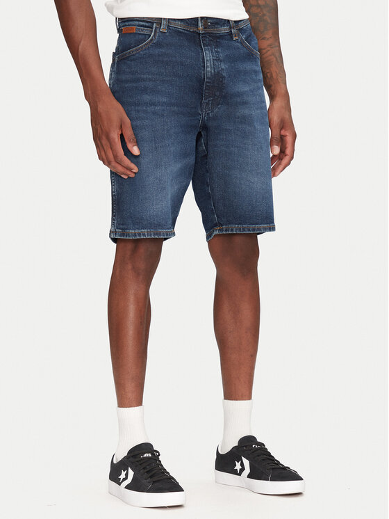 Wrangler Дънкови шорти Texas 112362506 Тъмносин Regular Fit за Мъже цена