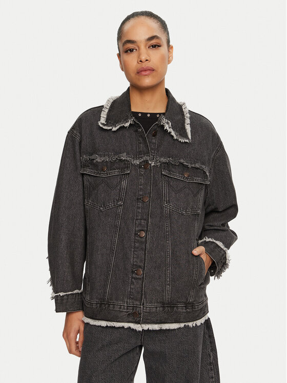 Wrangler Дънково яке 112356384 Сив Regular Fit за Жени цена