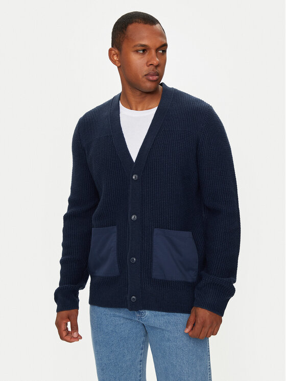 Wrangler Кардиган 112357288 Тъмносин Relaxed Fit за Мъже цена