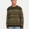 Wrangler Пуловер Fairisle 112357294 Зелен Relaxed Fit за Мъже цена