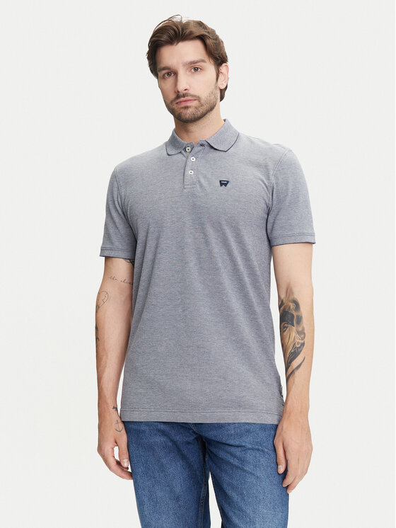 Wrangler Тениска с яка и копчета 112352280 Бял Regular Fit за Мъже цена